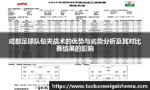 成都足球队包夹战术的优势与劣势分析及其对比赛结果的影响